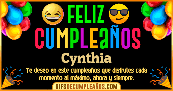 Feliz Cumpleaños Cynthia